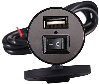 for Motorcycle USB Socket Waterproof - Motorbike USB (12V USB) Motorcycle Mobile for Phone Power Supply Waterproof Port Socket