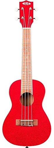 Kala Brand Music Sparkle Ritzy Red Gloss Konzert-Ukulele (KA-SPRK-RED)