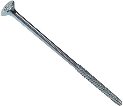 AERZETIX - Lot de 50 - Vis à Bois - Ø6x150mm - en acier zingué - tête fraisée à empreinte Cruciforme Pozidriv - couleur argent - C44853