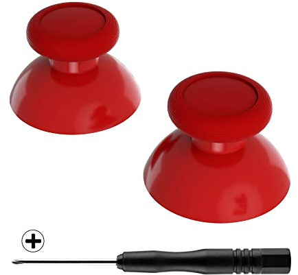 eXtremeRate Analogici 3D Joystick Levette Analogiche Thumbstick Ricambio per Nintendo Switch Pro Controller con Cacciavite a croce(Rosso)