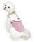 Dociote Hundemantel Winter mit Bauchschutz Winterjacke Wintermantel Fleece gefüttert für kleine Hunde Rosa M