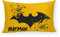BELUM | Batman Kissenbezug | Half Panama 100% Bio-Baumwolle | Unsichtbarer Reißverschluss | Größe: 30 x 50 cm, Bunt