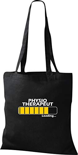 Shirtinstyle Stoffbeutel Jute, Loading Physio Therapeut Ausbildung, Job, Beruf Tasche Shooper Kollegen, Farbe Schwarz