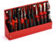 CASOMAN Plier Organizer Rack, Pliers Cutters Organizer, Black/Red, 11-Slot Plier Rack, Mounts on a pegboard, Keep Pliers Organized in Tool Drawer