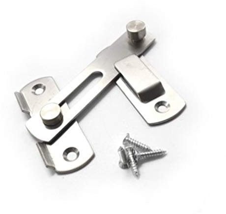 Genérico Herrajes para gabinetes Accesorios para candados Pestillo Hebilla de la Cerradura for Puerta corredera Balcón Ventana Gabinete Mujeres Cuarto de Vestir Baño Barn Lock