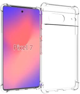 MHtech Pixel 7 Case, Pixel 7 Case Clear, Scratch Resistant Reinforced Corners TPU Rubber Soft Skin Silicone Protective Case Cover for Pixel 7