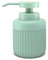 Nadi Collection | Dispensador jabón líquido | Serie Urban | Verde Menta | Resina | 320ml | Redondo | para baño, Cocina, Ducha | 8.5Ø x 13.6cm de Alto (Menta)