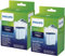 Quvido Wasserfilter-Set mit AquaClean CA6903/10 CA6903/22 CA6903 Kalkfilter für Kaffeevollautomaten von Philips, Aqua Clean Filterpatrone für Saeco und Philips, 2er Pack