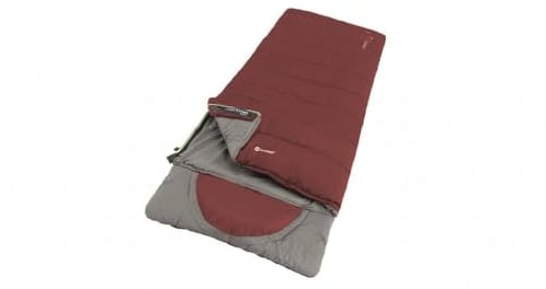 Outwell Unisex – Erwachsene Contour Lux Red Schlafsack, Deckenschlafsack, Rot, 220 x 85 x 85 cm