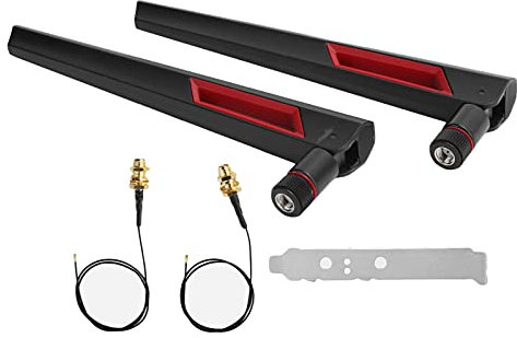 2 Cables M.2 IPEX4 a SMA, Antena WiFi AC88, Antena M2 de Extensión Externa Bluetooth, Compatible con NGFF Inalámbrico 802.11a, 802.11b, 802.11g, 802.11n, 802.11ac