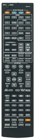 ROLLGAN RAV345 WT92810U Replaced Remote Control Applicable For Yamaha AV Receiver RX-V867 RX-V795 HTR-6063 RX-V667 RX-V1600 RX-V765 HTR-6130 RX-V571 RX-V771 RXV765 RXV1600 RX-V867BL