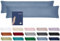 Vielit Seitenschläferkissen Bezug 40 x 145 2er Set Kissenbezug 40x145 Seitenschläfer Kopfkissenbezug Weich Kissenbezüge Kissenhülle Öko-Zertifikat Blau