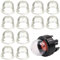 AOEVUIR 12 Pcs Zündkapsel Primer Pumpe Kraftstoffpumpe Vergaser Universal Kunststoff Zündkapsel Primer Pumpe für Benzin-Kraftstoff Kettensägen Trimmer Gebläse Rasenmäher (19mm)