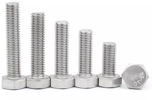 NUZBCPETR Sechskantschrauben aus Edelstahl mit Linksgewinde(M16 2.0 x 50mm)