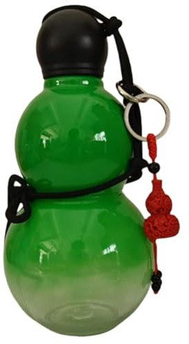 Starnearby Bouteille d'eau en Forme de Gourde Chinoise, Bouteille d'eau de Voyage de Grande Capacité de 800 ml, Gourde en Forme de Bouteille d'inspiration Rétro Chinoise, Gourde Sport