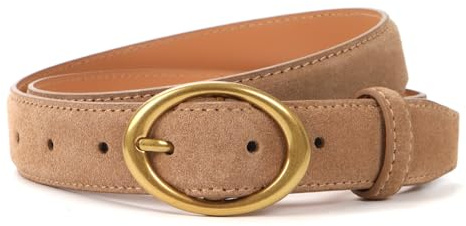Ximraood Damen Women Suede Leather Belt modisch