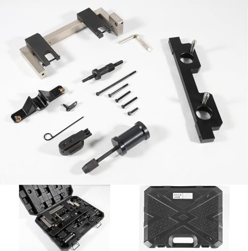 CTcar Motortuning-Tool-Nockenwellen-Steuerschwungradhalter-Werkzeug Einspritzdüsen-Entfernungssatz Kompatibel mit BMW N20 N26-Motor,mit Schwungradhalter und 7676 Öldichtungs-Reparatur-Set