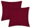 TIENDA EURASIA – Funda Cojin x | Pack 2 Fundas de Cojin | Color Liso | Fabricado en Loneta Resistente | Suave al Tacto | Cojines Decorativos | Cojines Sofa (Rojo, 60x60 cm)
