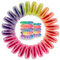 Specora Spiral Haargummi Regenbogen Bunt 10er Pack - 4 cm - Telefonkabel Zopfgummi - Ohne Ziepen & Verheddern - Elastisch, ohne Abdruck, haarschonend