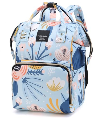 Bestele Baby Wickelrucksäcke, Wasserfester Windelrucksack mit Isolierten Fächern für Babys, Großer Wickelrucksack für Mama und Papa, Viel Stauraum Muttertasche Wickeltasche