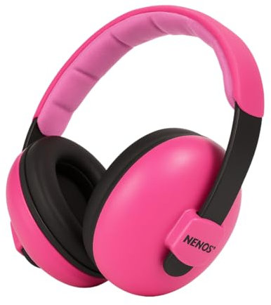 ESTRO Casque Anti Bruit Enfant - Protection Auditive Bebe Casque Anti-Bruit Bébé Protection Auditive Enfant Concert EM1 (Rose)