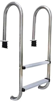 HXYhydrypd Scaletta Piscina Interrate, Gradino in Acciaio Inossidabile a 2 Gradini, Scala per Piscina per Interni Ed Esterni