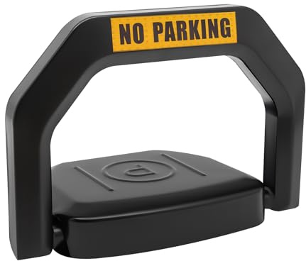 Parkplatzsperre mit Alarmierte, 15m Fernbedienung Parksperre, Elektronische Private Parkplatz, IP67 Wasser- und Staubdicht, Automatische Parksperre, Antikollision 180°-Schwenkarm
