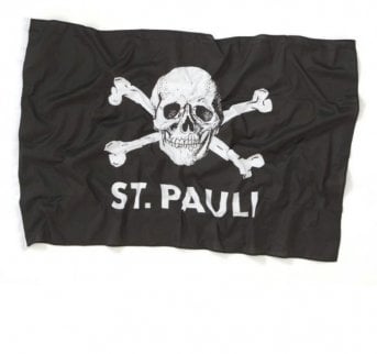 St Pauli Fahne Totenkopf 100x150 - eine Größe