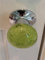 Beautiful Pair of Large Green/Sage Contemporary/Retro Round Smooth Bubble Glass Chrome Mortice Door Knobs/Handles