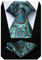 HISDERN Herren Krawatte Taschentuch Paisley Blumen Hochzeit Krawatte & Einstecktuch Set Aqua Blau