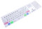 MMDW DaVinci Resolve Shortcuts Extended Layout Silicone Keyboard Protective Cover Skin for iMac G6 Aluminum Wired Keyboard MB110B/B (A1243) Numeric Keypad EU/US Version