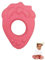 Lanco 8424678905191 Erdbeer-Beißring; 100% Naturkautschuk, rosa, 200 g