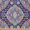 ABAKUHAUS Ethnisch Stoff als Meterware, Boho Bunte, Microfaser Multi Zweck Dekostoff für Kunsthandwerke, 3M (230x300cm), Rosa Violet