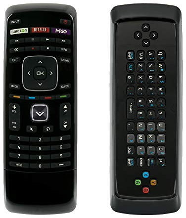 Smart TV QWERTY Keyboard Remote Control fit for Vizio Smart LED LCD TV M420SV M470SV M550SV M420SL M470SL M550SL M420SV M470SV M550SV M370SR M420SR M420KD E551V A E460ME M420SR M420SV M470SV M550SV