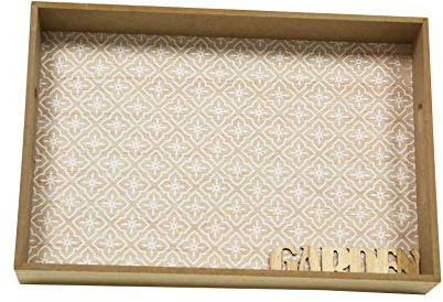 Bandeja Madera Garden.Bandejita Decoracion. Bandejita Garden. Bandeja de Madera decoración. Bandejita de Madera Almacenaje (30 × 20.5 × 4.5)