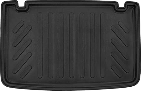 SCOUTT | Bandeja para maletero compatible con Clio 4, 3/5 puertas 2012-2019, con borde alto, alfombrilla protectora para el maletero, estriada