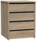 Cajonera Armario Auxiliar Tamaño Pequeño con 4 Cajones en Color Roble Cambrian 46x64x45 cm