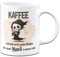 Tassenbrennerei Tasse mit Spruch Kaffee weil man nicht jeden Morgen mit einem Mord beginnen kann - Kaffeetasse lustig - Spülmaschinenfest (Weiß)