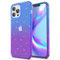 ULAK for iPhone 13 Pro Case Clear Glitter Soft TPU Cover Anti-Scratch & Shockproof Transparent Protective Phone Case Compatible with iPhone 13 Pro 6.1 Inch - Purple Blue