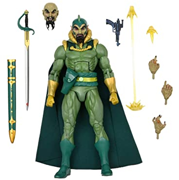 NECA King Features 17,8 cm große Actionfigur - Original Superhelden Flash Gordon Serie Ming The Merciless