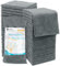 Orighty Ensemble de Serviettes en Microfibre Super absorbantes et Douces, Serviettes polyvalentes pour salles de Bains, hôtels, salles de Sport et spas, 30,5 x 30,5 cm, Gris