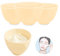 FERCAISH 4Pcs Diy Face Mask Mixing Bowl, Microwavable Silicone Facial Mud Bowl Cosmetic Beauty Tool for Home Salon (Yellow)