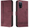 Lihondar Funda para OPPO Find X5, Premium PU Cuero Billetera Tapa Flip Protectora Carcasa Libro Case Magnético con Tapa y Ranura para Tarjetas Piel Cartera para OPPO Find X5 (Rojo)