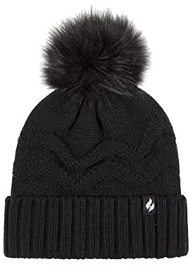 HEAT HOLDERS SOCKSHOP Damen Cotswolds Umsatz Bommel Hut Packung 1 Schwarz Einheitsgröße