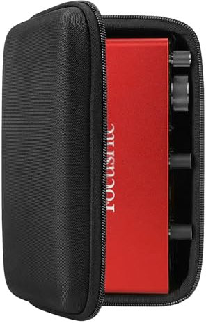 Musiin Sound Card Carrying Case, Compatible with Focusrite Scarlett 2i2 3rd Gen Third Generation Audio Interface Cover, Velvet Interior (Black)