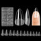 240 Pièces Pose Ongles Capsule,Faux Ongles Capsules,Artificiel Faux Ongles,Capsule Americaine Ongle,12 Tailles Couverture Complète Amande,pour Salons de Manucure