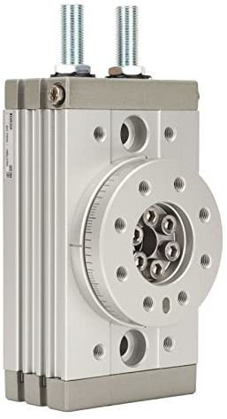 Rotations-Pneumatikzylinder, 0-190 Grad Verstellbare Aluminiumlegierung, Hochfeste, Wasserdichte Rotationszylinder-Pneumatikzylinder für die Industrie, Eingebauter Magnetring (MSQB-30A)