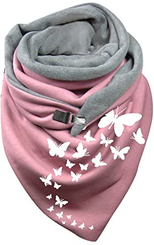 Schal Kinder Mädchen - Damenschal Pink Musselin Wickelschal Baumwolle Schals Dreieck Blau Dreieckstuch Poncho Grau Dünn Dreiecksschal Dreieckstücher Loopschal Mit Knopf Fahrrad