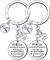2 pièces Porte-clés pour Nouvelle Maison, CNYMANY Nouvelle Maison Nouvelles Aventures Cadeau de Pendaison de Crémaillère Décoration Bijoux Porte-clés pour Nouveau Propriétaire Épouse Mari Amoureux (1)