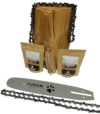 YUKON 4 Sägeketten 3/8P-1.3-52 + 35cm Schwert passend für Makita DUC353 52 TG 1,3
